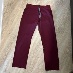 Maroon figs scrub pants
